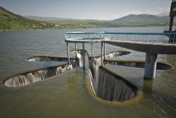 mysticplaces:  star-shaped spillway in the Kechut Resevoir | Jermuk, Armenia