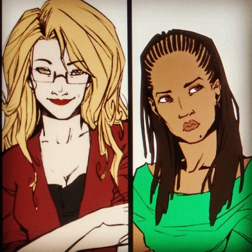 Julie &amp; Zel #characterdesign #originalcharacter #women #drawing #workinprogress #comic #soon