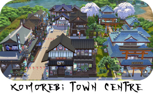 satureja13:Komorebi Town CentreDOWNLOAD at the GalleryOrigin ID: darthlilosLot Size: 50x50a bustling