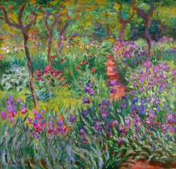 fleurdulys:  The Iris Garden at Giverny - Claude Monet 1900 