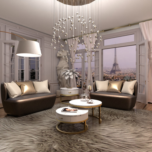 architecturesimss:Appartement á Paris - Blender Scene.Hello love, another blender scene for y