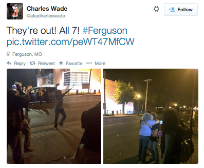 socialjusticekoolaid:   Last Night in Ferguson (9.28-9.29): Last night’s protest was