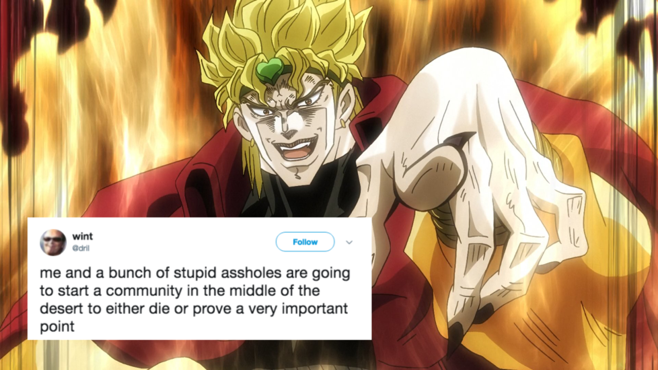 Jojo's Bizarre Adventure shatposts — Dio meme and the screenshot I