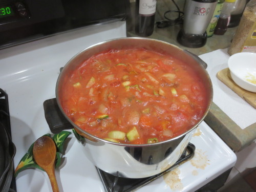 caffeinatedcrafting:Vegetable Medley &amp; Barley SoupSort of a half stew half soup dish, RoseSpirit