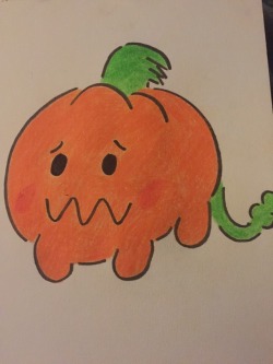 I made you a cute pumpkin drawing!(bobius-julius)CUTIE