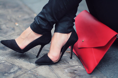 red, clutch, heels, fashion from HeelsFetishism