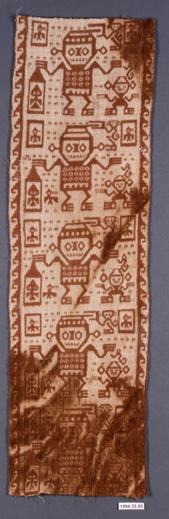 met-africa-oceania:Sash Fragment, Metropolitan Museum of Art: Arts of Africa, Oceania, and the Ameri