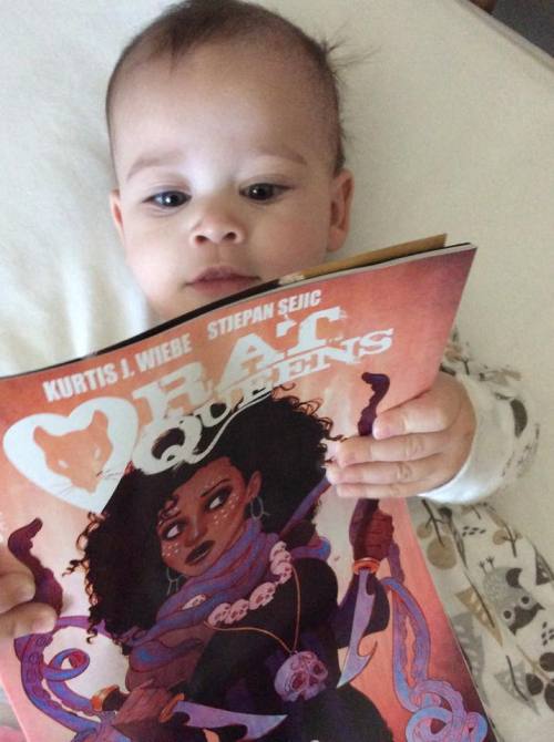 kurtiswiebe:Rat Queens #9 out this Wednesday, March 4th!Perfect for babies or people who will cry li