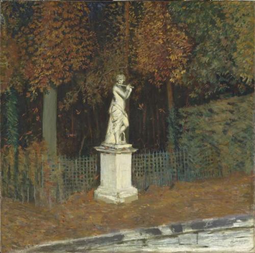 feuille-d-automne:Automne à Versailles par Paul César Helleu , vers 1897 .