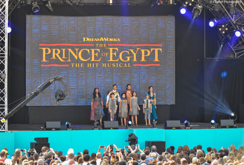 Photo: The cast of The Prince of Egypt perform at West End Live 2012 in Trafalgar Square, LondonDate