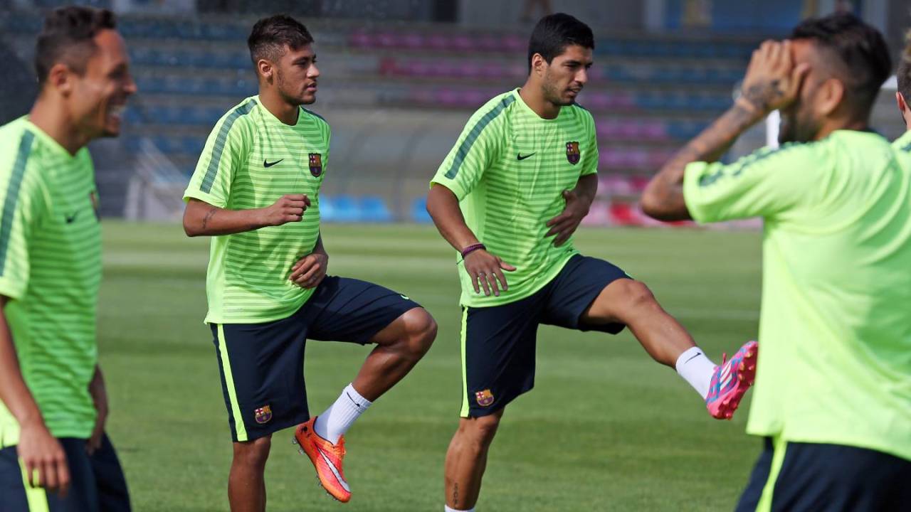 fzneymar:  16/09/2014 Training session  Photo by AP / Reuter / MIGUEL RUIZ (FCB)