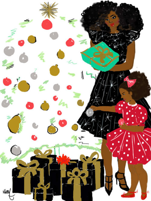 Nicholle Kobi  -  Xmas Mother and Daughter 