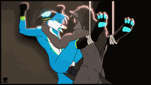 yiffybusiness:  Tridark! Good Gay furry gifs, check out more of their animations on their FA! 