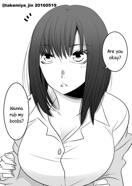 It’s hardly a secret that Takemiya-sensei loves boobs (and fluffy hair), but now