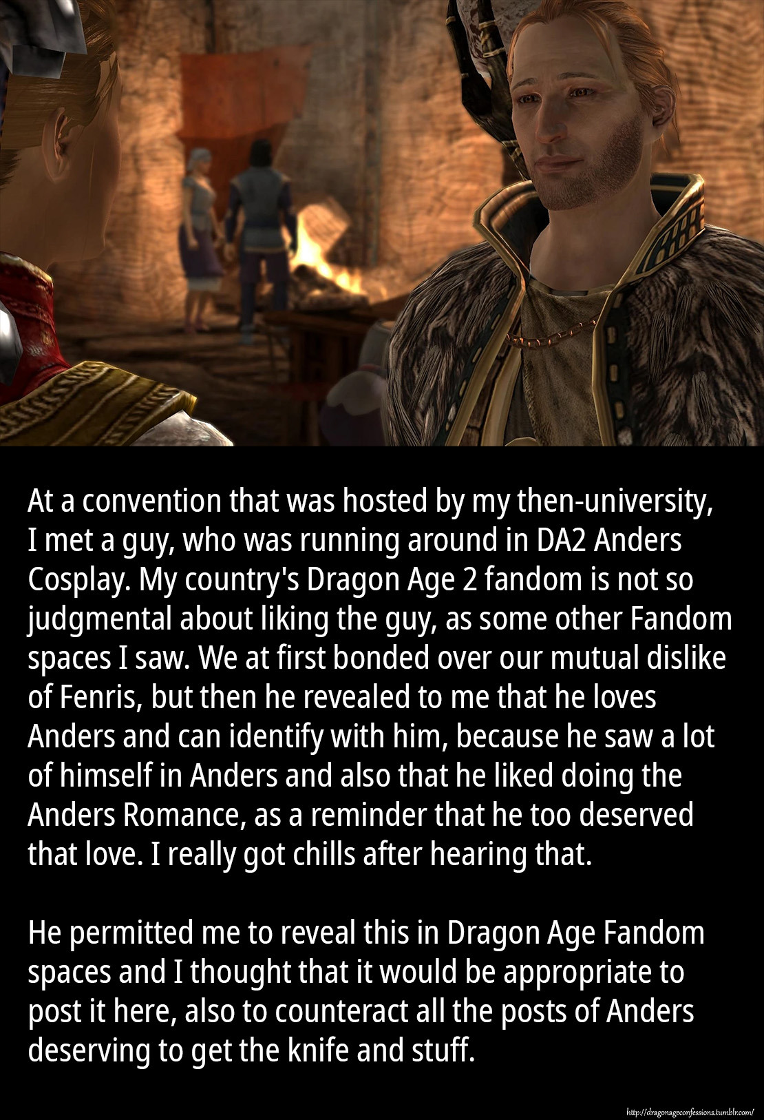 Dragon Age Confessions — Confession: Is it just me, or do the