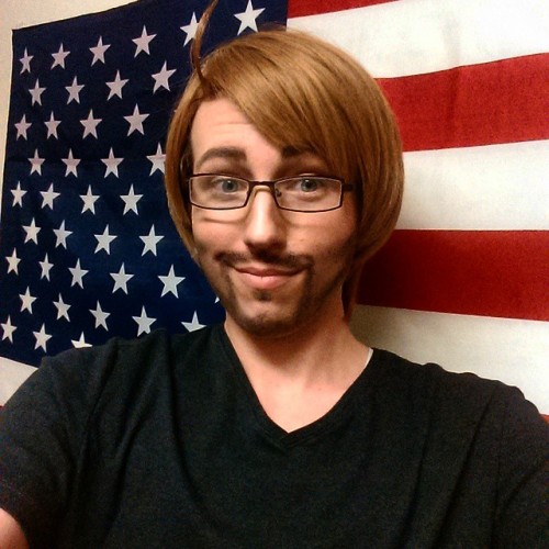 ask-the-boldcourageoususofa:France isn’t the only one who can grow a beard. >:3