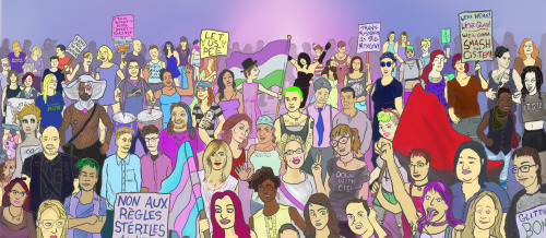 morgansea: I made this poster for Montreal’s Trans Pride events. It features 80 local trans/&a