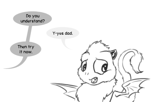 ;w; Poor lil scared bubbuh~!