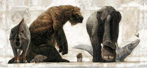 paleoillustration:The rise of the mammals, by the Kennis brothers