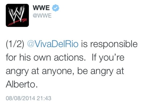 roxymaniaaa:  Well damn, I don’t think I’ve ever seen WWE tweet like this. They are really not happy.