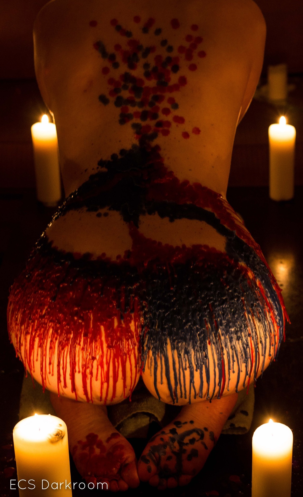 ecsdarkroom:  Red Drip BlueModel: Avery VulpesECS Darkroom | @ecs.darkroom | ecsdarkroom