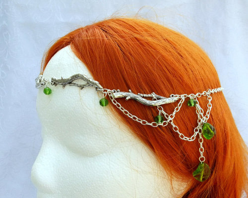 wickedclothes: Silver Branch And Fern Elven Circlet Accessorize your hair like a beautiful forest el