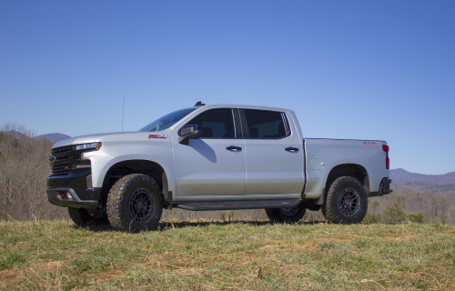  Right at home, on road or off. Michael Chastain’s 2022 Chevrolet Silverado Z71 Trail Boss is 