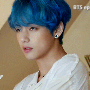 Taehyung X Blue Hair For @jkvjimin[ Cr: 0613data, Namuspromised ]