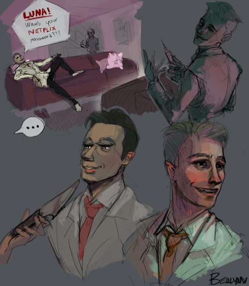 Somebody had a fun idea where in detective mode, since there are no threats, Tanner and Dimitri chil