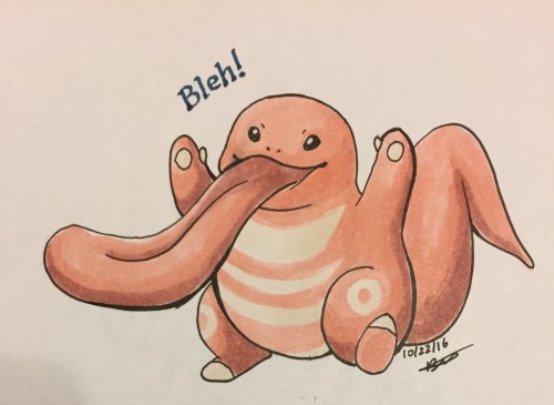 Inktober 22 My dad got his wish lol. I finally drew Lickitung