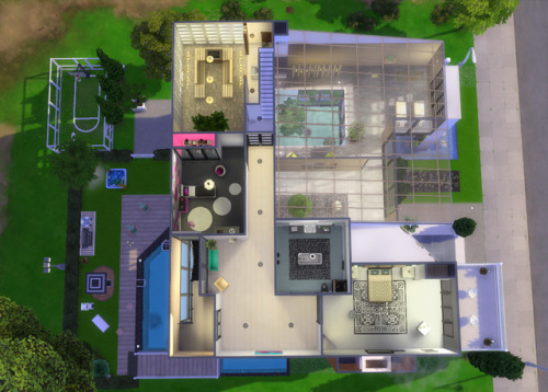 Précieuse NatureModern home No CC, playtested and fully furnished. Move objects must be activated be