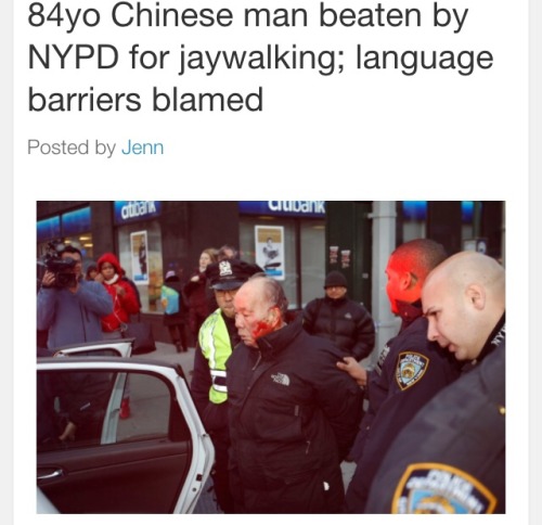 chocolatebuttercups:  onlyblackgirl:  pumpkinmcqueen:  la-malcriada:  shinycufflinks:  why isn’t this all over my dash honestly  :(  He is 84 why are you hitting him  why are you hitting him period?  Why is the NYPD such fucking pigs? I want them all