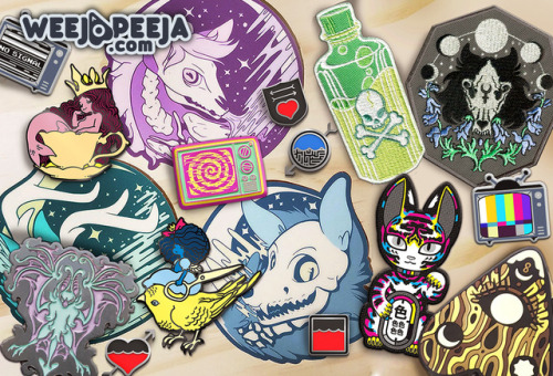 weejapeeja:We’re cookin up more than textile products!Our specialty section hosts pins, patches, key