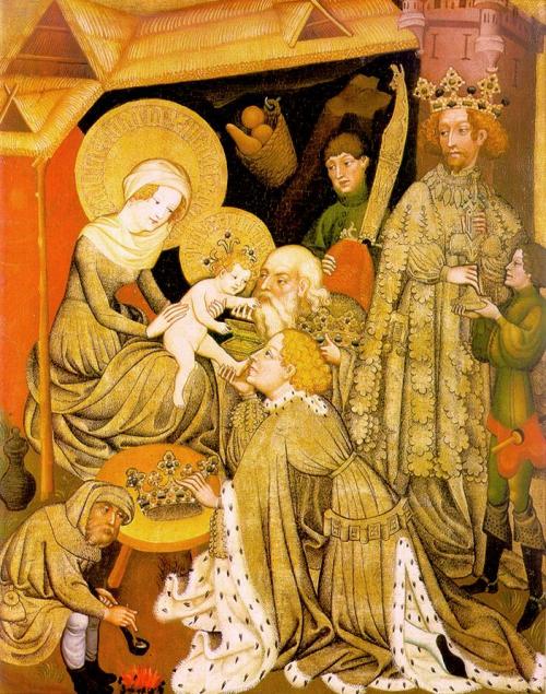 “Adoration of the Magi” by an unknown German painter, 1420s