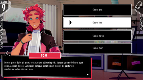 Mock ups for the new User Interface! I used the updated sprites as much as I can, but since it’s a m