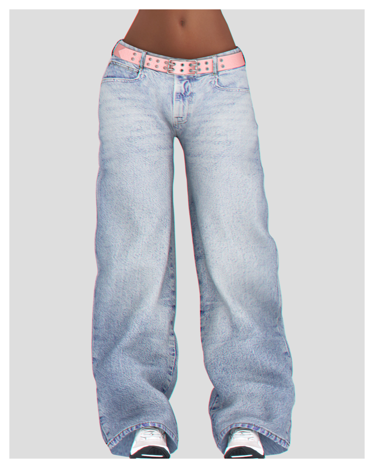 Low Waist Loose Baggy Denim Pants The Sims 4 Create A Sim Curseforge