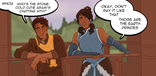 pencilscratchins: au where wu’s the scrappy pro bending announcer korra meets on her first day