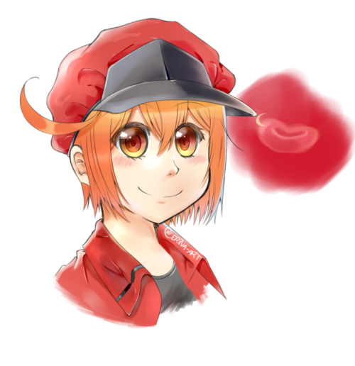 Wanted to draw a cute red blood cell!