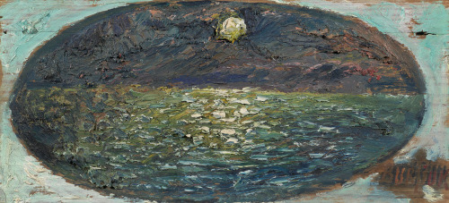 Seascape in moonlight, David BurliukMedium: oil,canvashttps://www.wikiart.org/en/david-burliuk/seasc