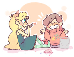 star-glow:  cute star gals  