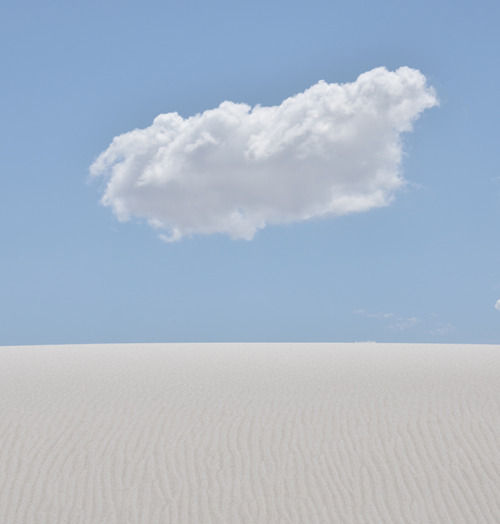 One Lost Cloud ~ White Sands National Monument NM ~ 22 Auguat 2018