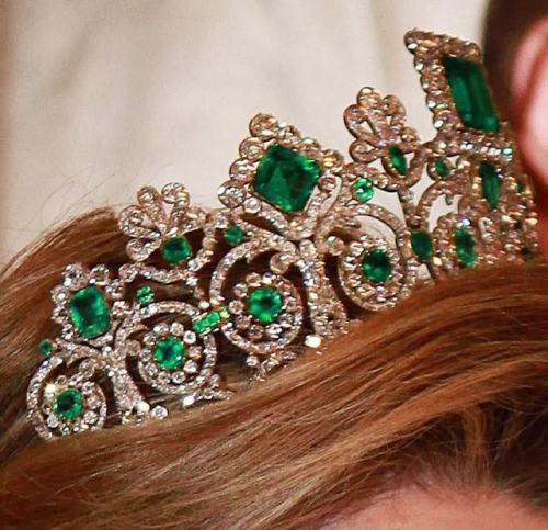 europesroyalsjewels:Empress Josephine’s Emerald Tiara ♕ King Harald  