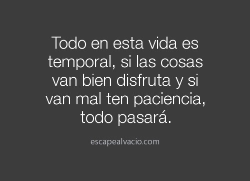 Escape al vací­o