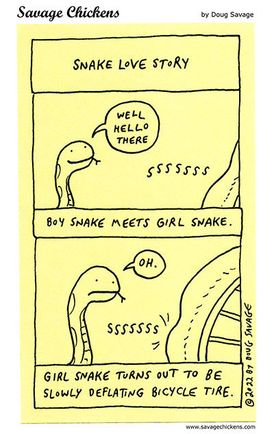 savagechickens:  Snake Love Story.And more snakes.