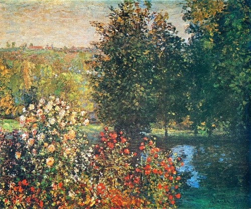 aizobnomragym:  Claude Monet “Roses in Horshede’s Garden at Montregon”