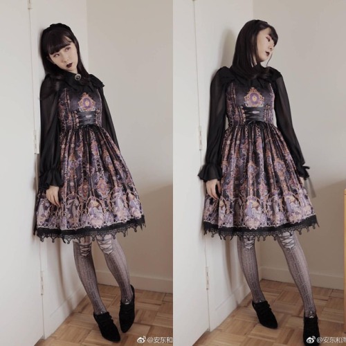 #nightmare’s latest print release. The dress is seriously breathtaking! #gothiclolita #indiebr