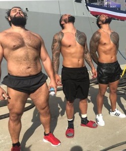 wweassets:these 3 really are trying to kill me, huh?
