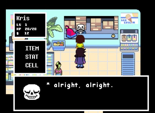 Sans' Dialogue In Deltarune If You Try To Return The Box Of Chocolates Really Takes Me Out Because It