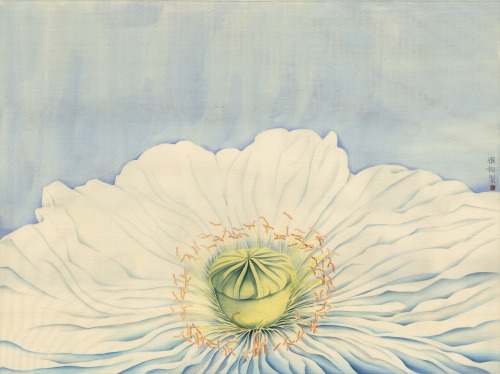 arsvitaest:Yang Yanling, Visage of Flower, 2014, ink and color on paperYang Yanling（杨雁翎 Chinese, b.1