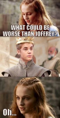 kiara42:  Justin Beiber as the king of Westeros?! The horror! 